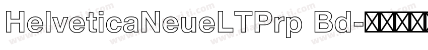 HelveticaNeueLTPrp Bd字体转换